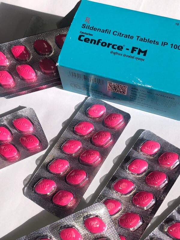 センフォースFMの外箱と10錠シートの実物画像